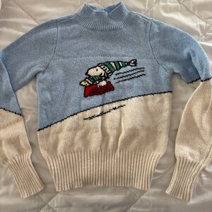 American Eagle Snoopy Winter Sweater